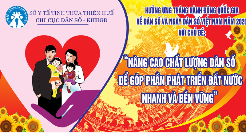 Minh họa chủ đề ngày Dân số Việt Nam năm 2020